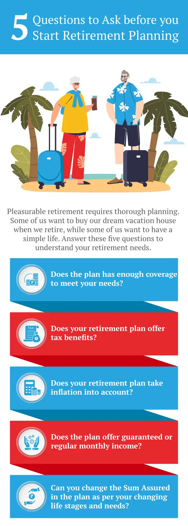 Questions to Ask while Buying a Retirement Plan | Retirement Planning