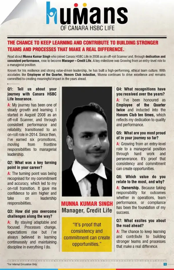 Canara HSBC Life Insurance - Employee